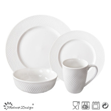 2016 New 20PCS Porcelain Embossed Dinner Set